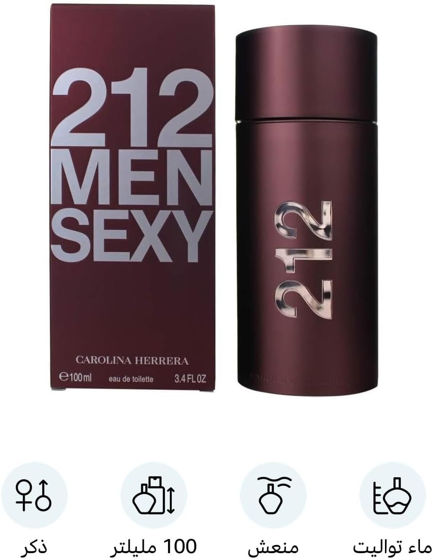 CAROLINA HERRERA 212 Sexy Eau de Toilette For Men, 100ml
