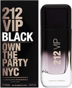 Carolina Herrera 212 VIP Black Men Eau de Parfum 3.4oz/100ml - Launched in 2017, Multi