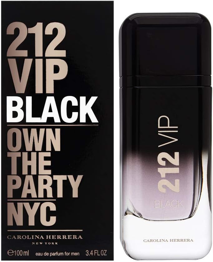 Carolina Herrera 212 VIP Black Men Eau de Parfum 3.4oz/100ml - Launched in 2017, Multi
